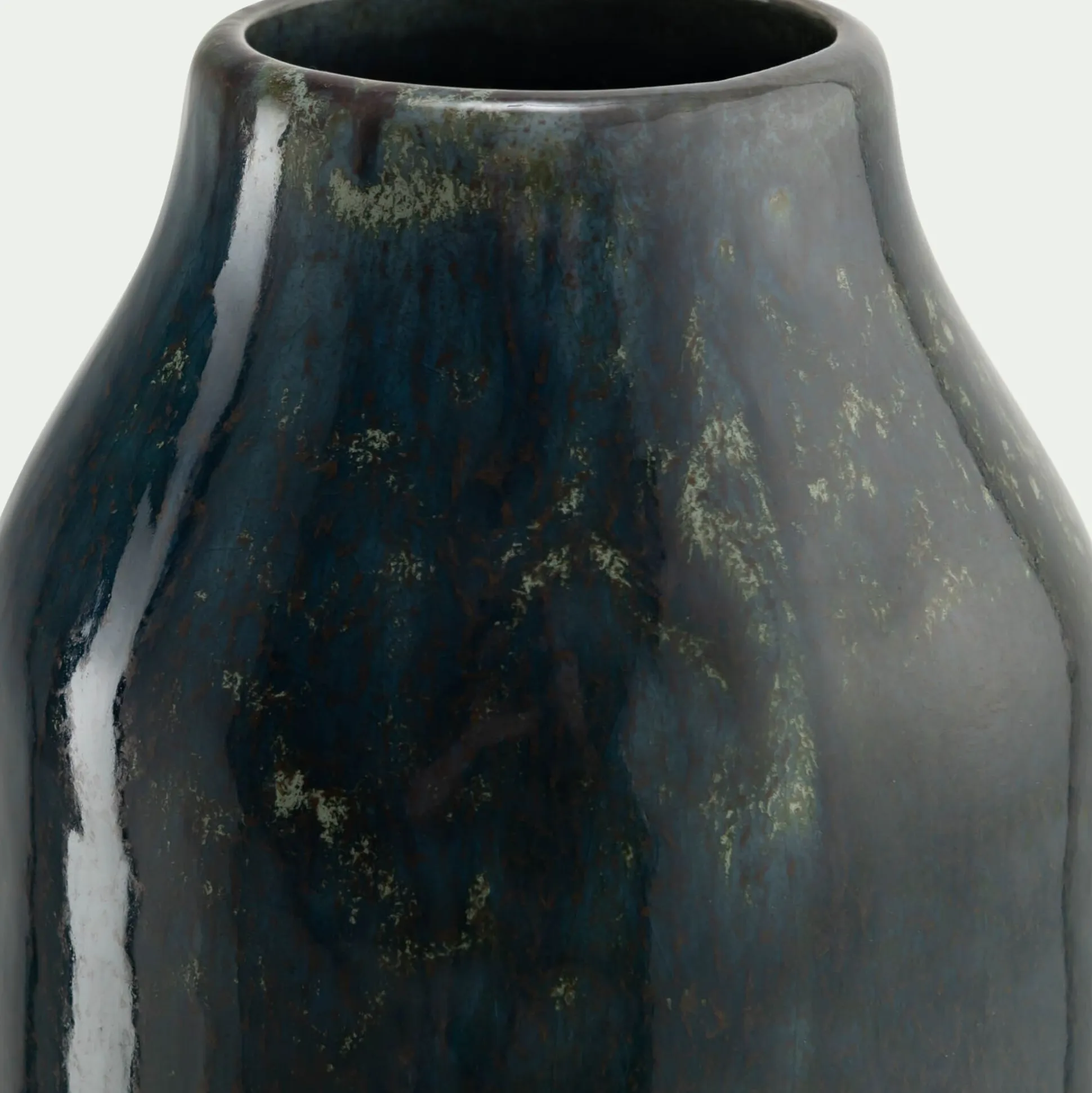 Grand vase en faïence H30cm - vert