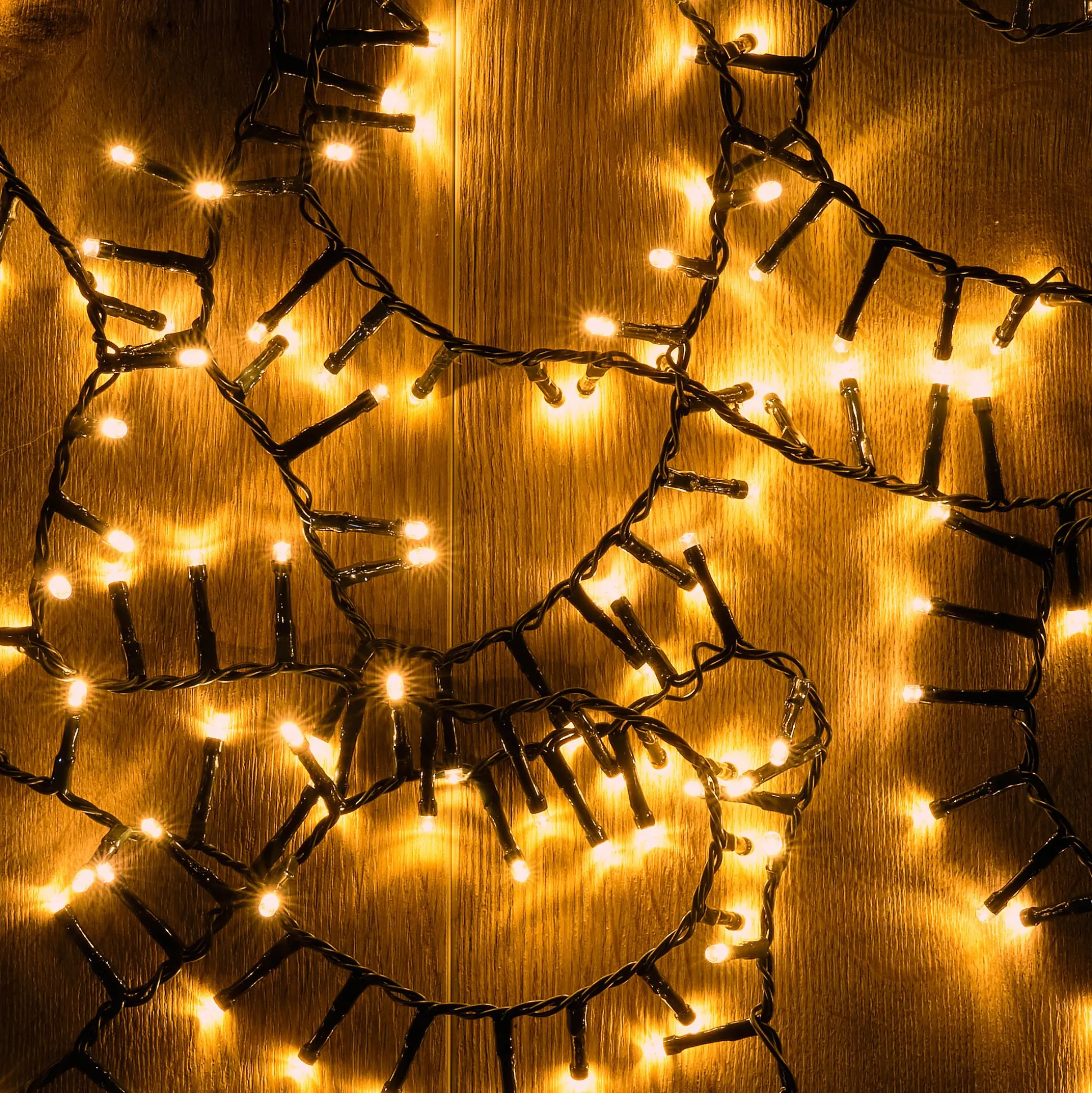 Guirlande lumineuse à gouttes L18m - jaune