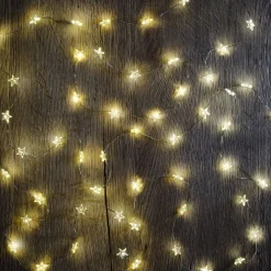 Guirlande lumineuse étoiles L295cm - argenté