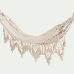 Hamac en polycoton - blanc écru