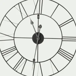 Horloge murale en métal D60cm - noir