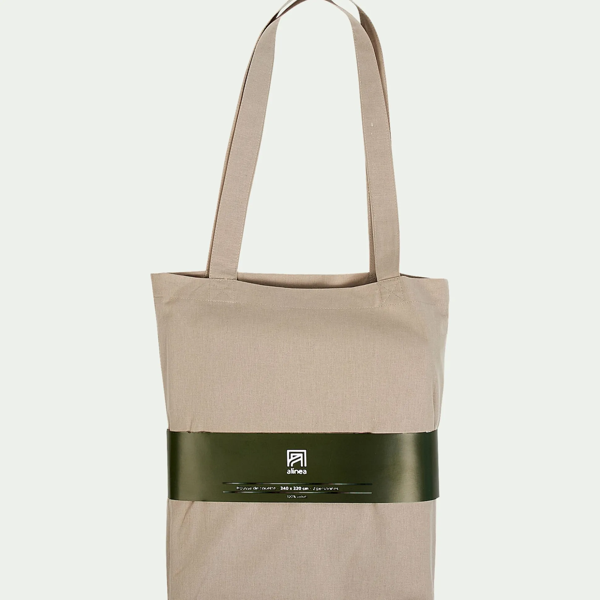 Housse de couette en coton 240x220cm - beige alpilles