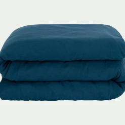 Housse de couette en coton 240x220cm - bleu figuerolles