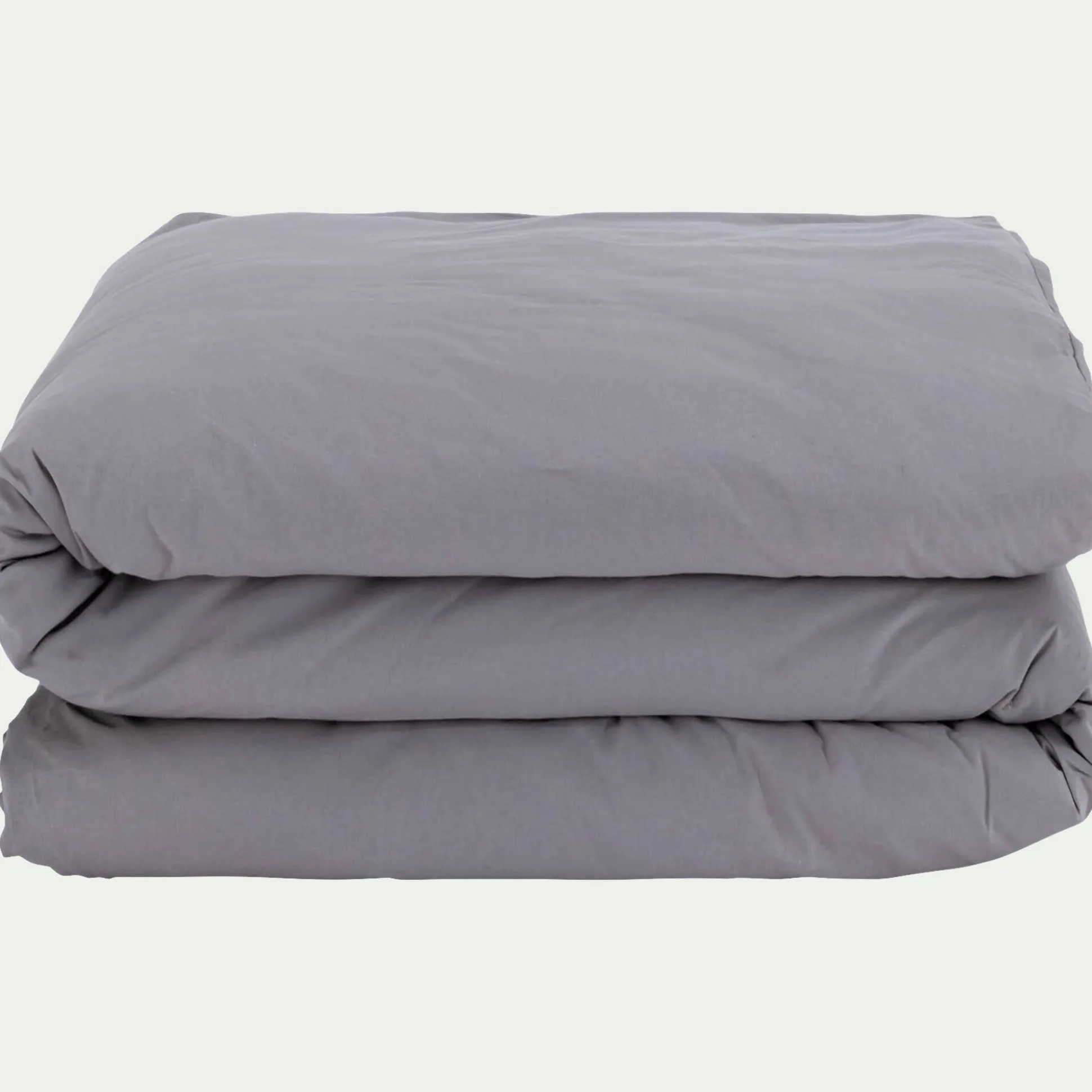 Housse de couette en coton 240x220cm - gris restanque
