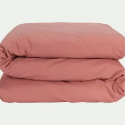 Housse de couette en coton 140x200cm - rouge ricin