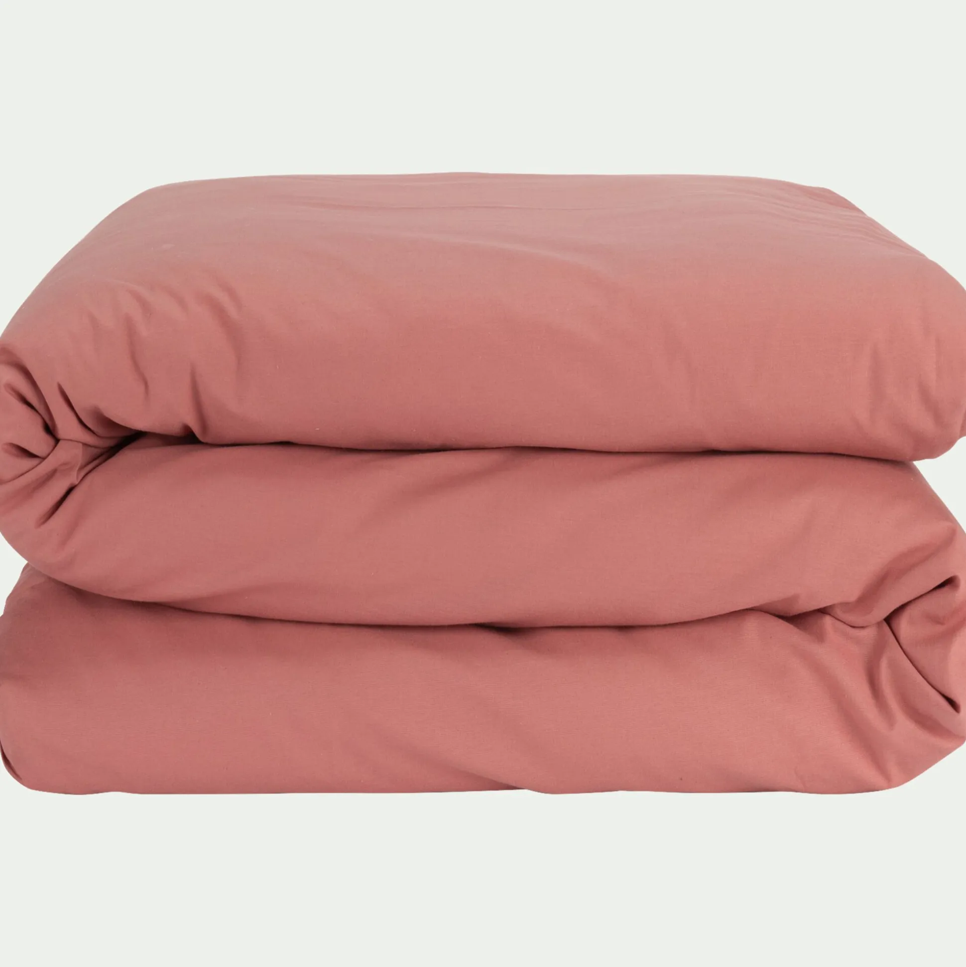 Housse de couette en coton 140x200cm - rouge ricin