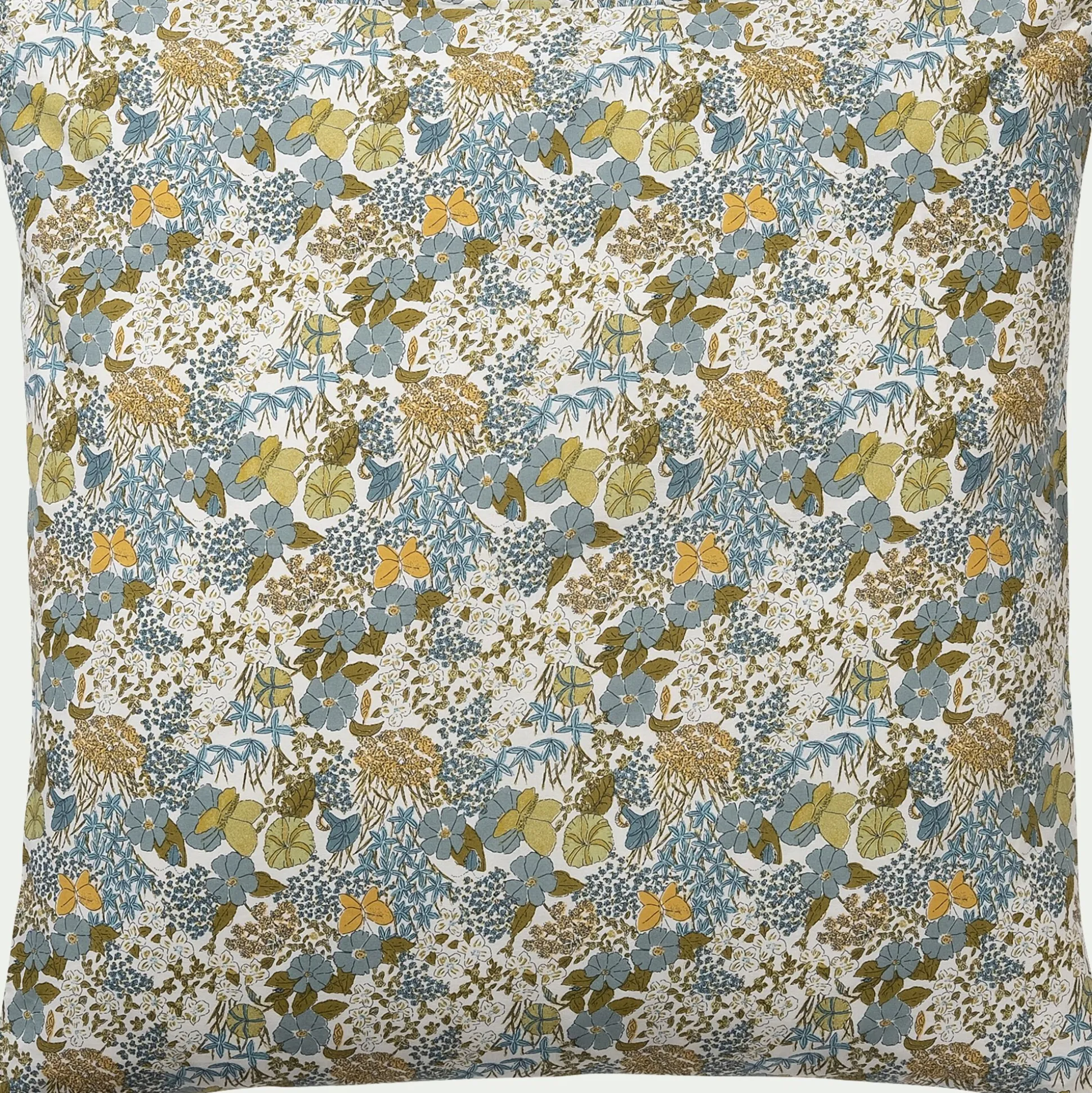 Housse de couette enfant 140x200cm et 1 taie d'oreiller 65x65cm en coton - motifs butine nuit
