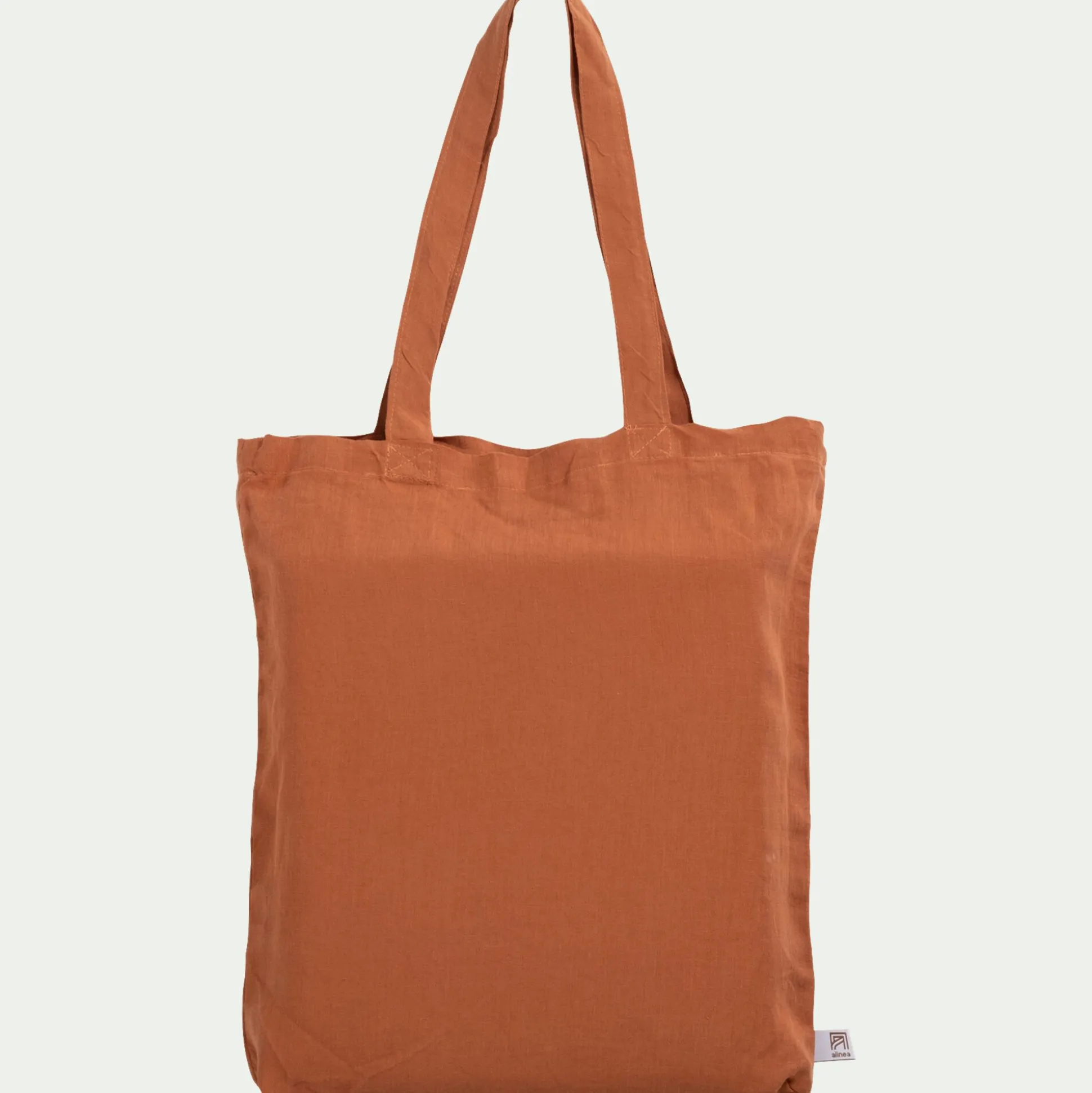 Housse de couette en lin lavé 240x220cm - marron rustrel