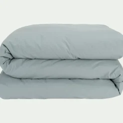 Housse de couette en percale de coton 240x220cm - bleu calaluna
