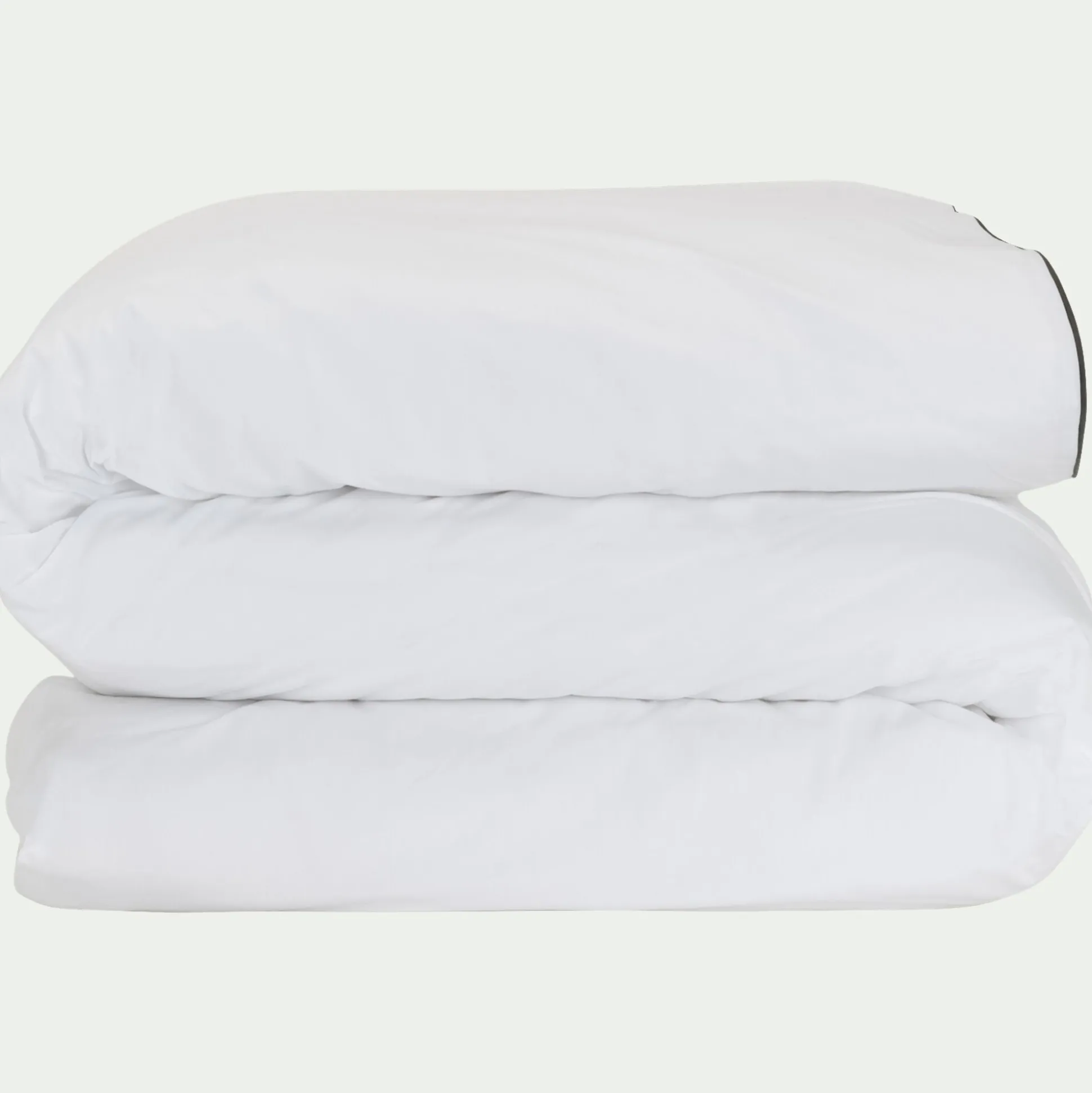 Housse de couette en percale de coton 260x240cm - blanc