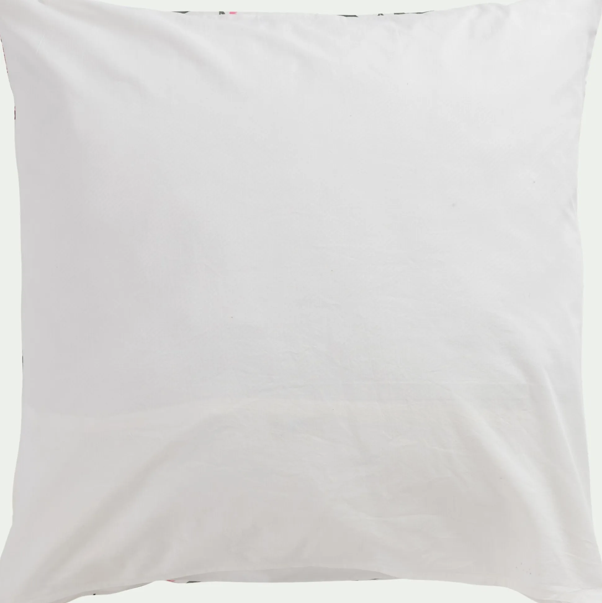 Housse de couette 240x220cm et 2 taies d'oreiller 63x63cm en percale de coton lavé motif floral - jaune