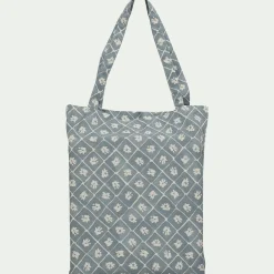 Housse de couette 240x220cm et 2 taies d'oreiller 63x63cm en coton lavé - bleu