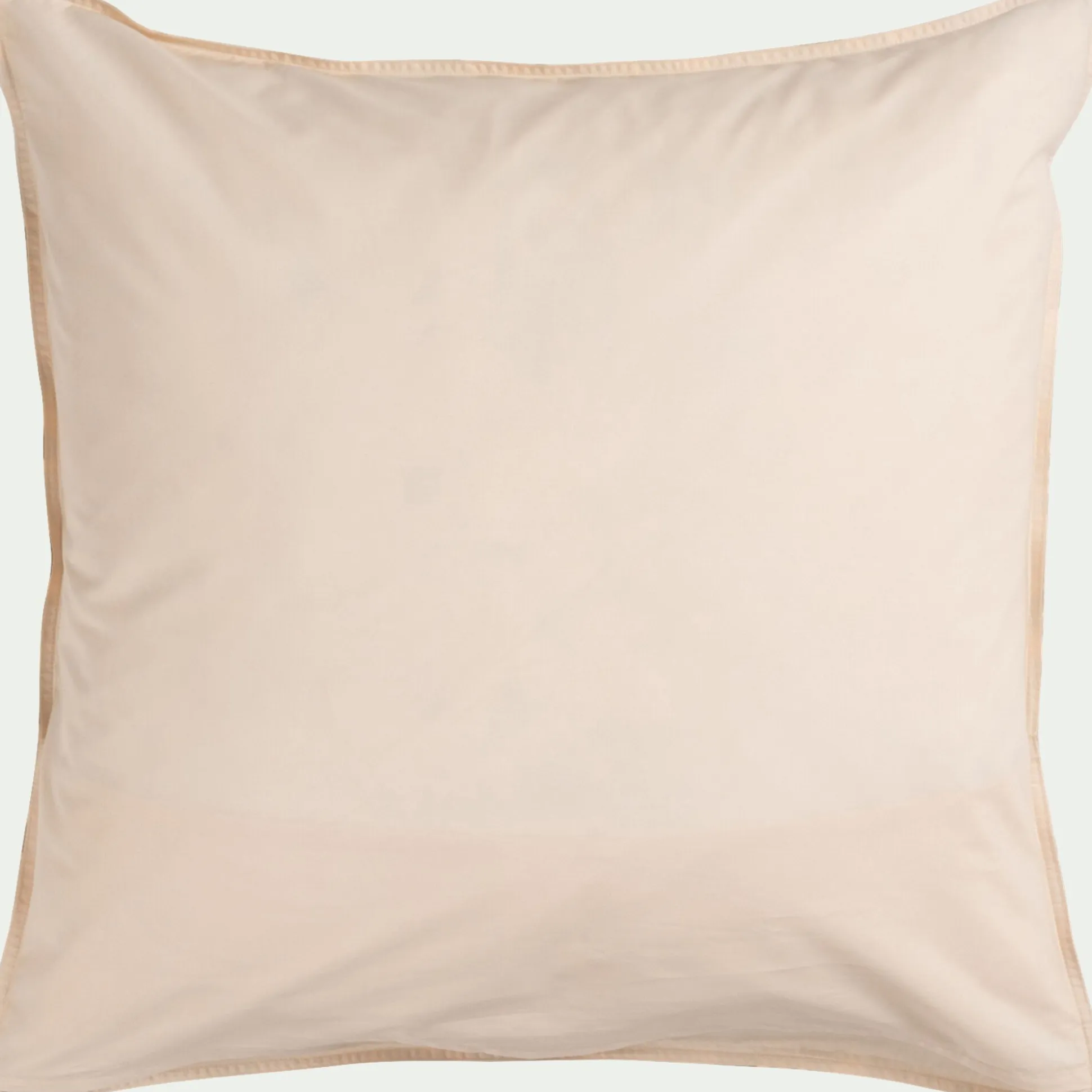 Housse de couette 240x220cm et 2 taies d'oreiller 63x63cm en percale de coton motif floral - beige