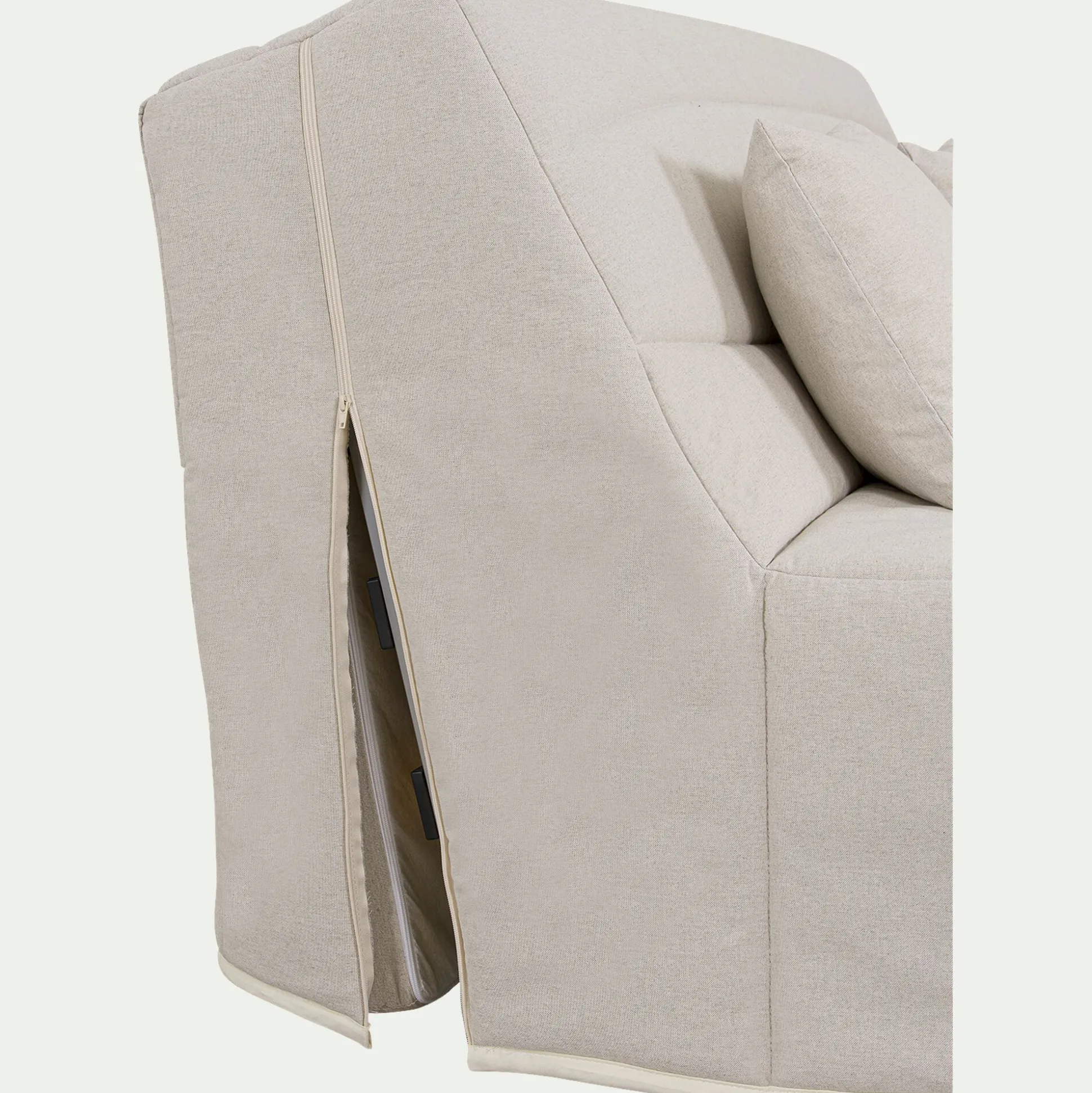 Housse pour canapé BZ et 2 housses de coussin 160x200 cm - beige