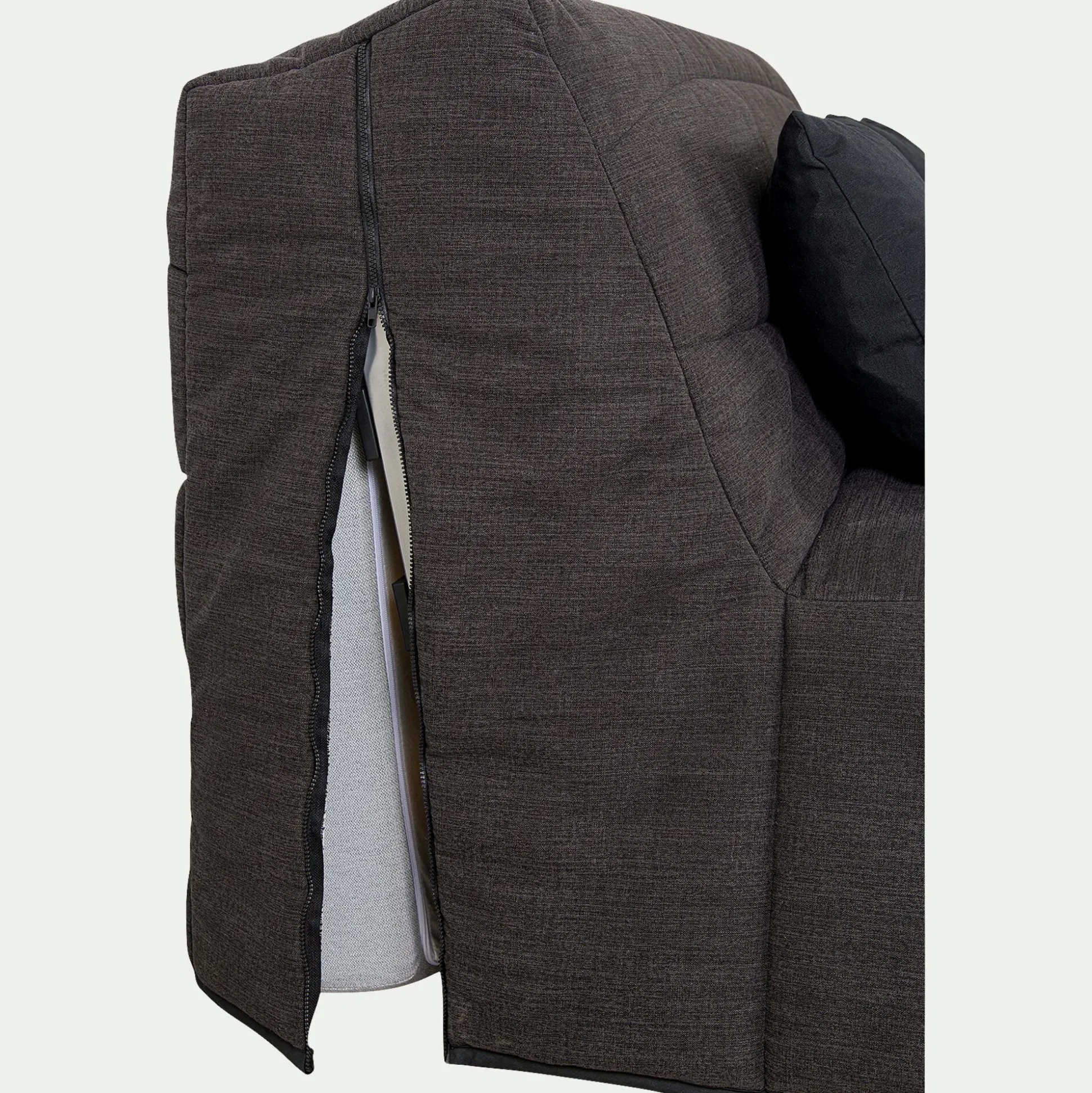 Housse pour canapé BZ et 2 housses de coussin 160x200cm - gris anthracite