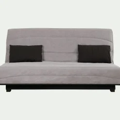 Housse pour canapé clic-clac et 2 housses de coussin 130x190cm - gris borie