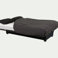 Housse pour clic-clac 130x190cm et 2 housses de coussin - gris anthracite