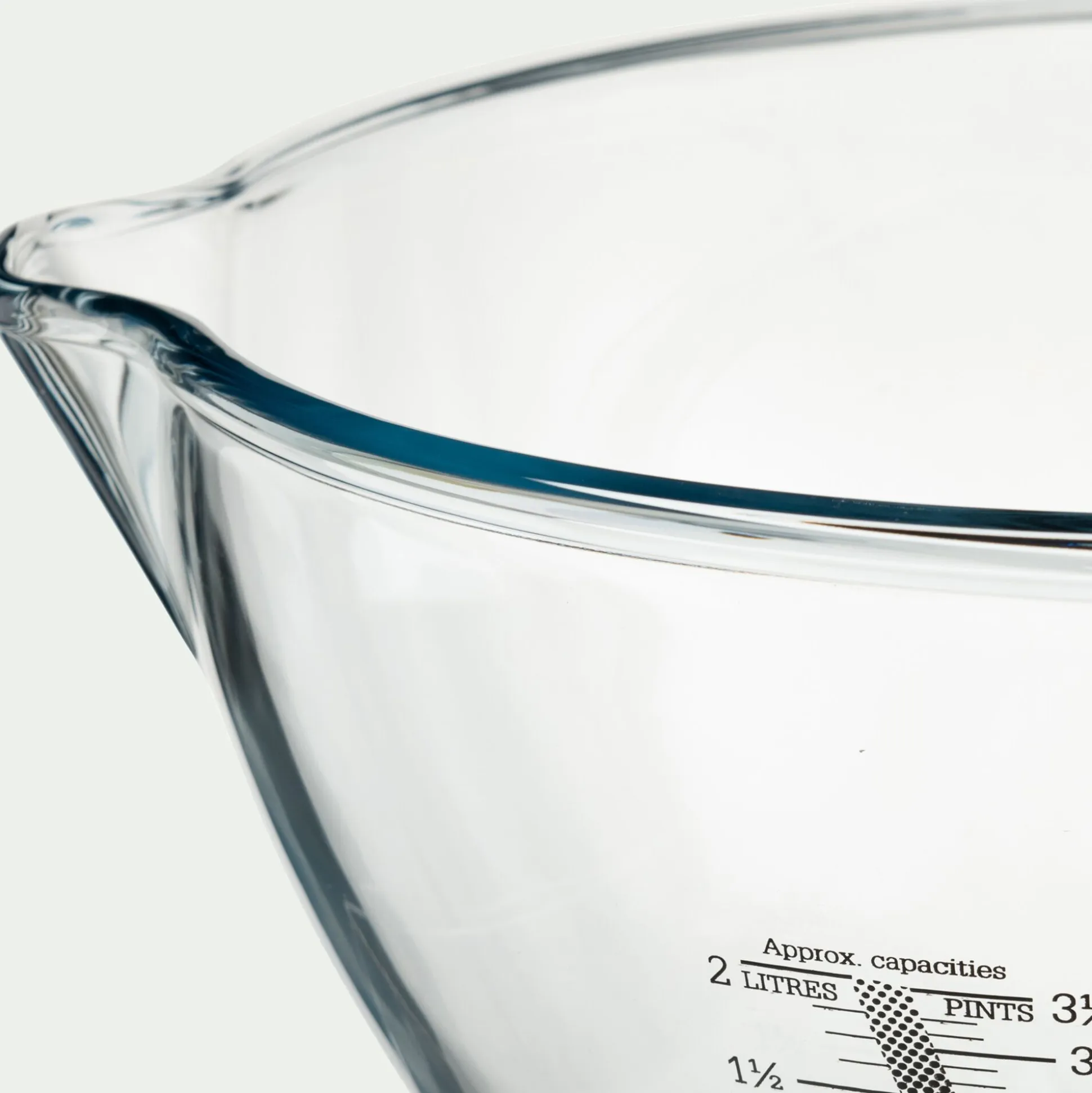 Jatte graduée en verre borosilicate - transparent 4,2L