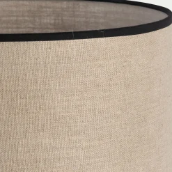 Lampe en lin calandré - naturel H40cm