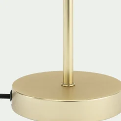Lampe électrifiée tactile en acier et verre H29cm - doré