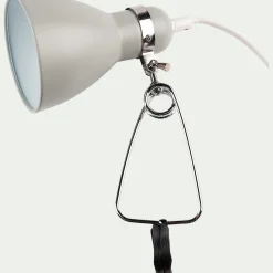 Lampe à pince - vert olivier h29,5cm
