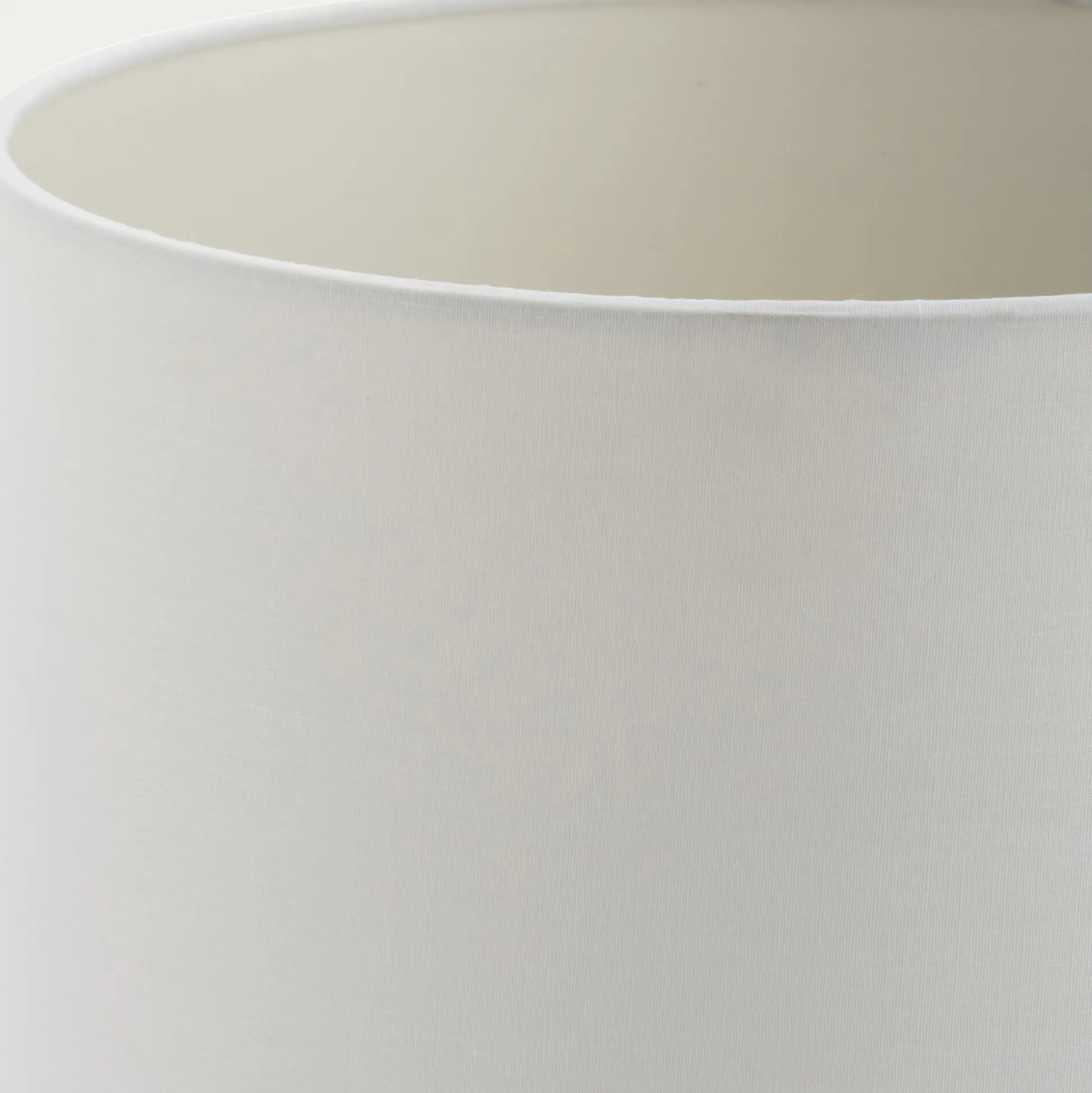 Lampe à poser en bois d'acacia - blanc D12xH39cm