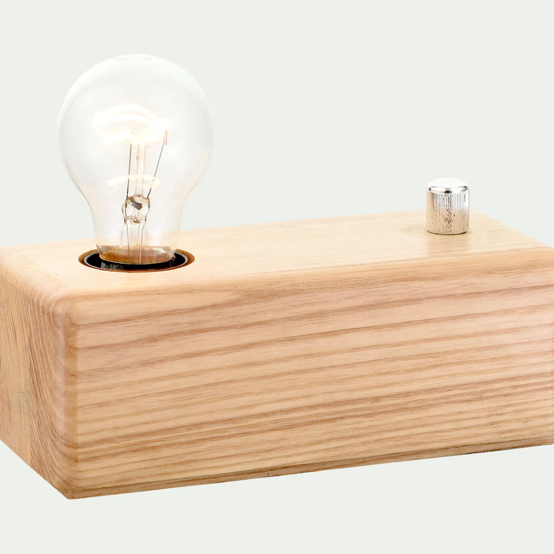 Lampe à poser en bois intensité variable H7cm