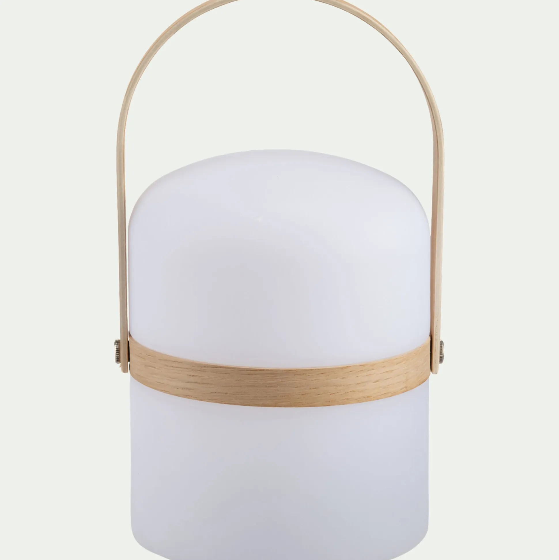 Lampe à poser extérieur nomade H26,50xD14,50cm - blanc
