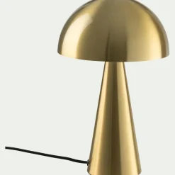 Lampe à poser électrifiée en acier H32cm - doré