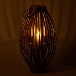 Lanterne en rotin - naturel D34.5xH60.5cm
