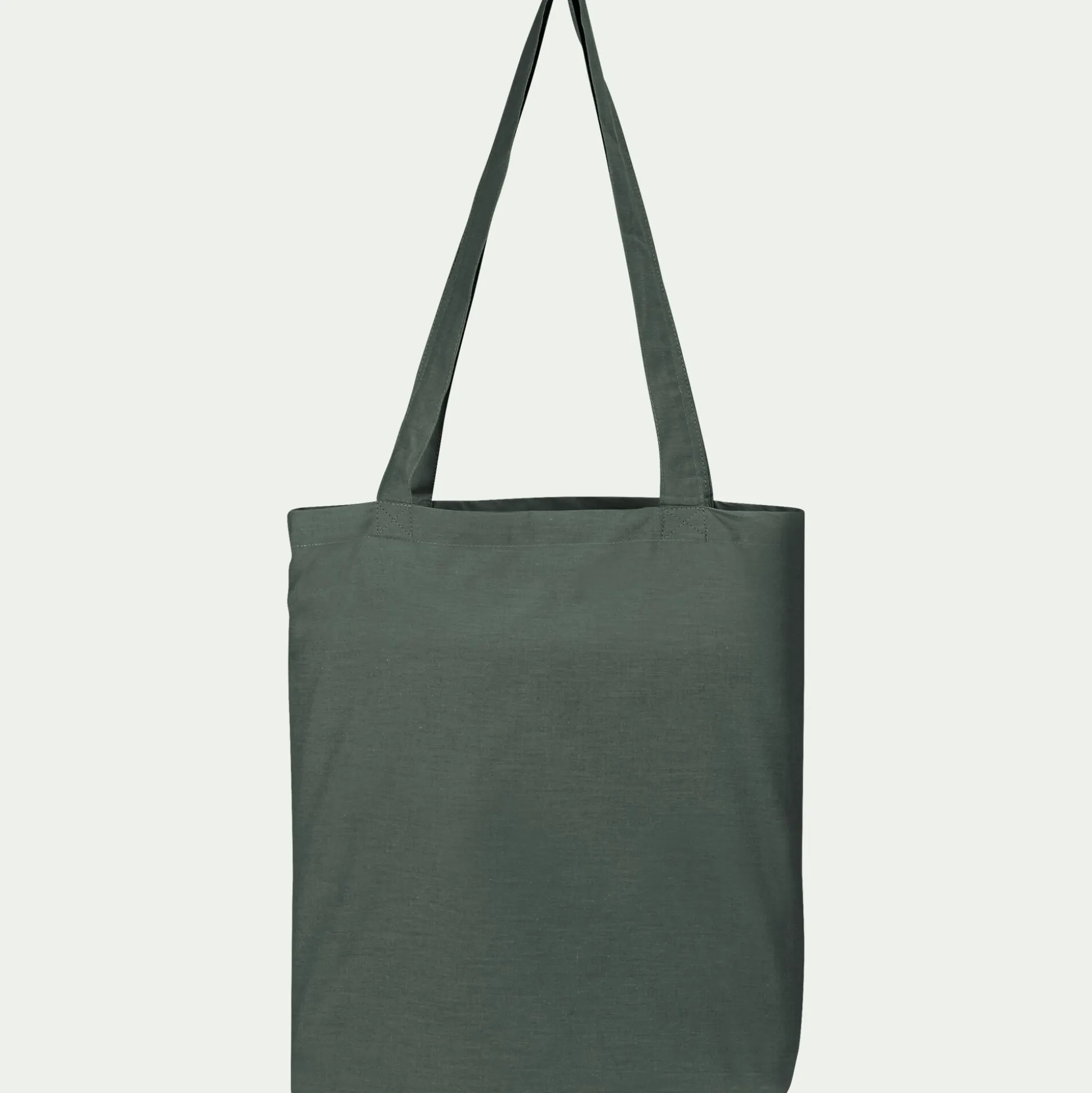 Linge de lit uni en percale de coton - vert cèdre