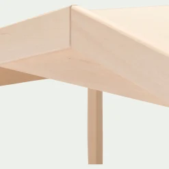 Lit cabane 1 place en bois 90x200 cm - blanc