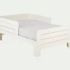 Lit évolutif 1 place blanc en pin massif 3 positions pour enfant avec matelas évolutif