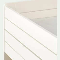 Lit évolutif 1 place en pin massif 3 positions pour enfant - blanc