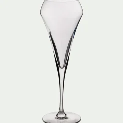 Lot de 6 flûtes à champagne en cristallin 20cl - transparent