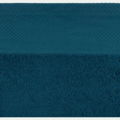 Lot de 2 gants de toilette en coton peigné - bleu figuerolles