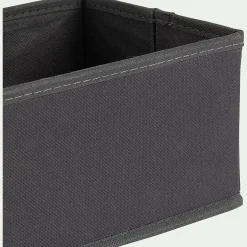 Lot de 5 paniers organiseur - gris