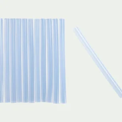 Lot de 12 recharges pour pistolet à colle - blanc translucide