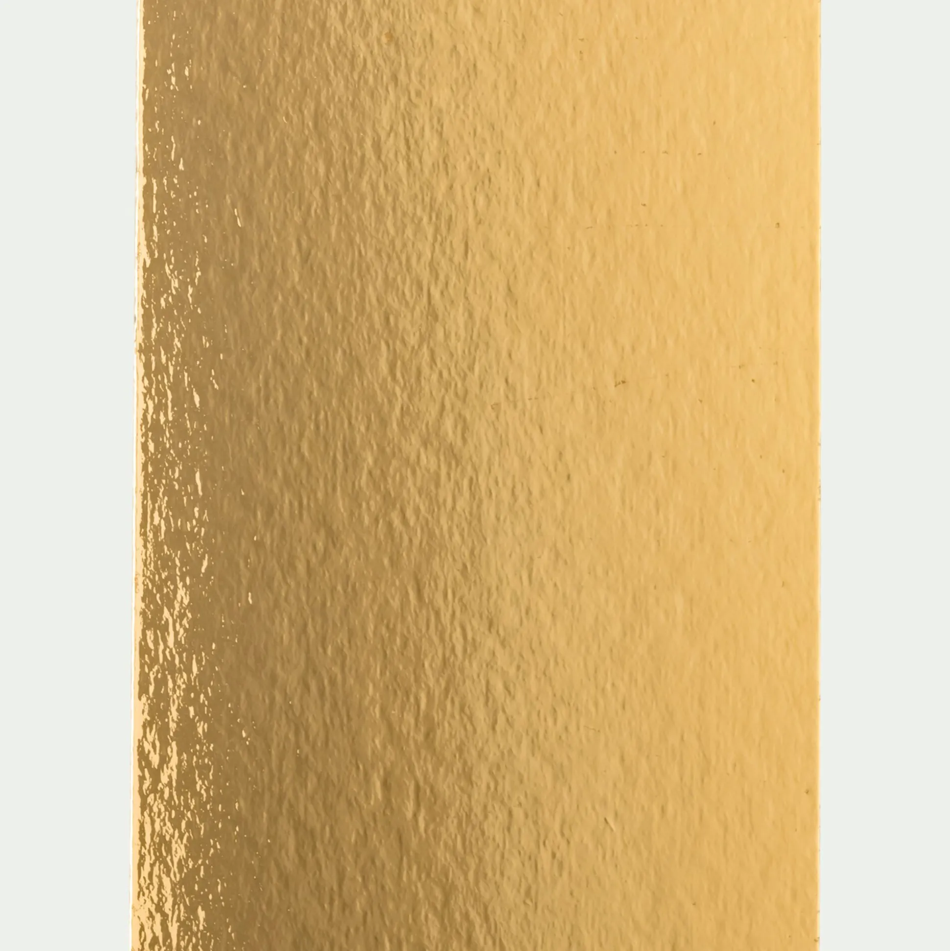 Lot de 5 semelles à bûches en carton 10x34cm - doré