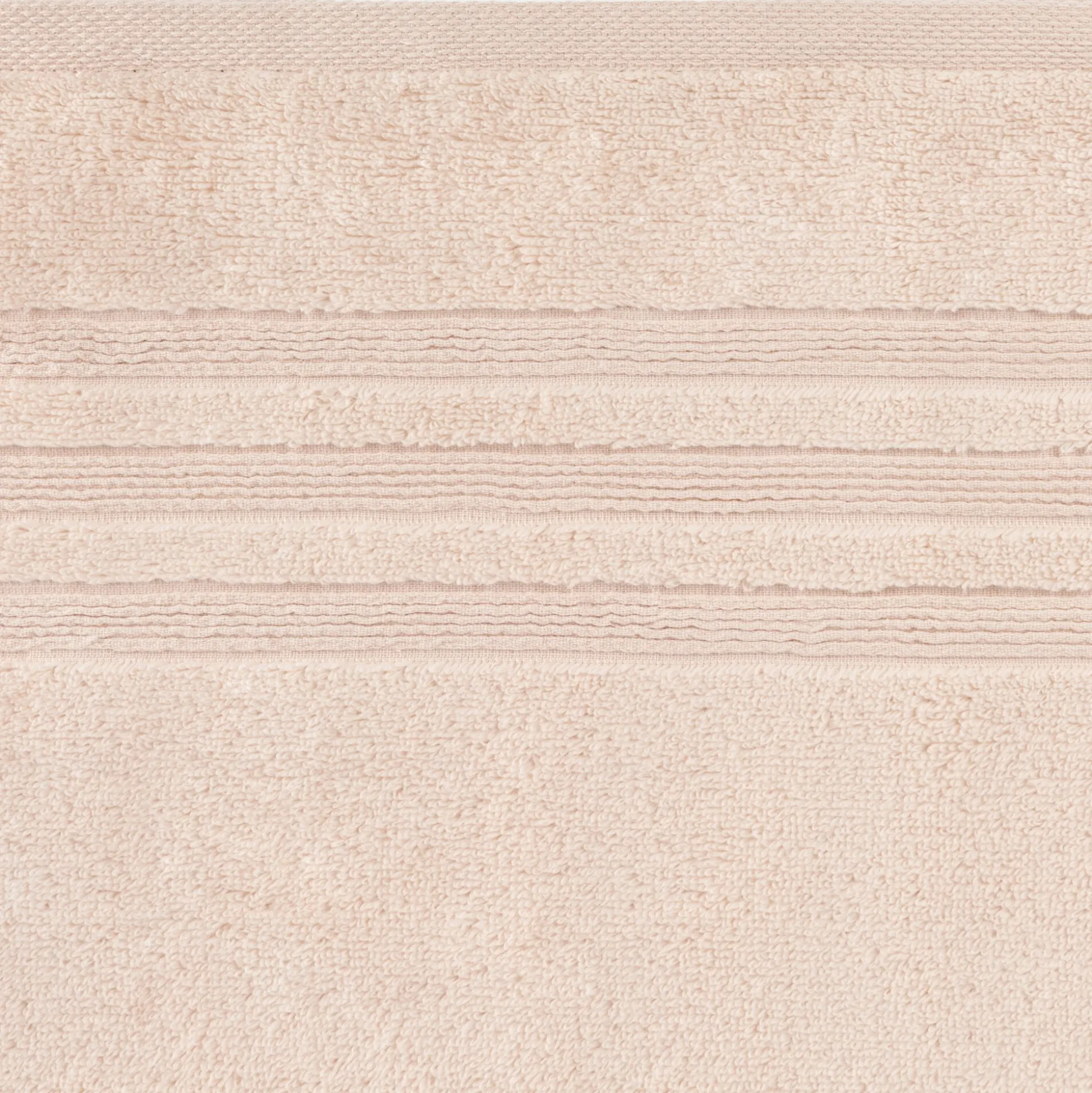 Lot de 2 serviettes invité bouclette en coton - rose grège 30x50cm