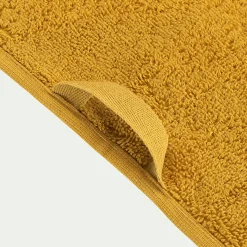 Lot de 2 serviettes invité en coton - jaune argan 30x50cm