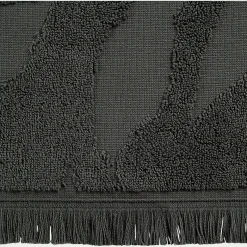 Lot de 2 serviettes invité en coton - vert cèdre 30x50cm