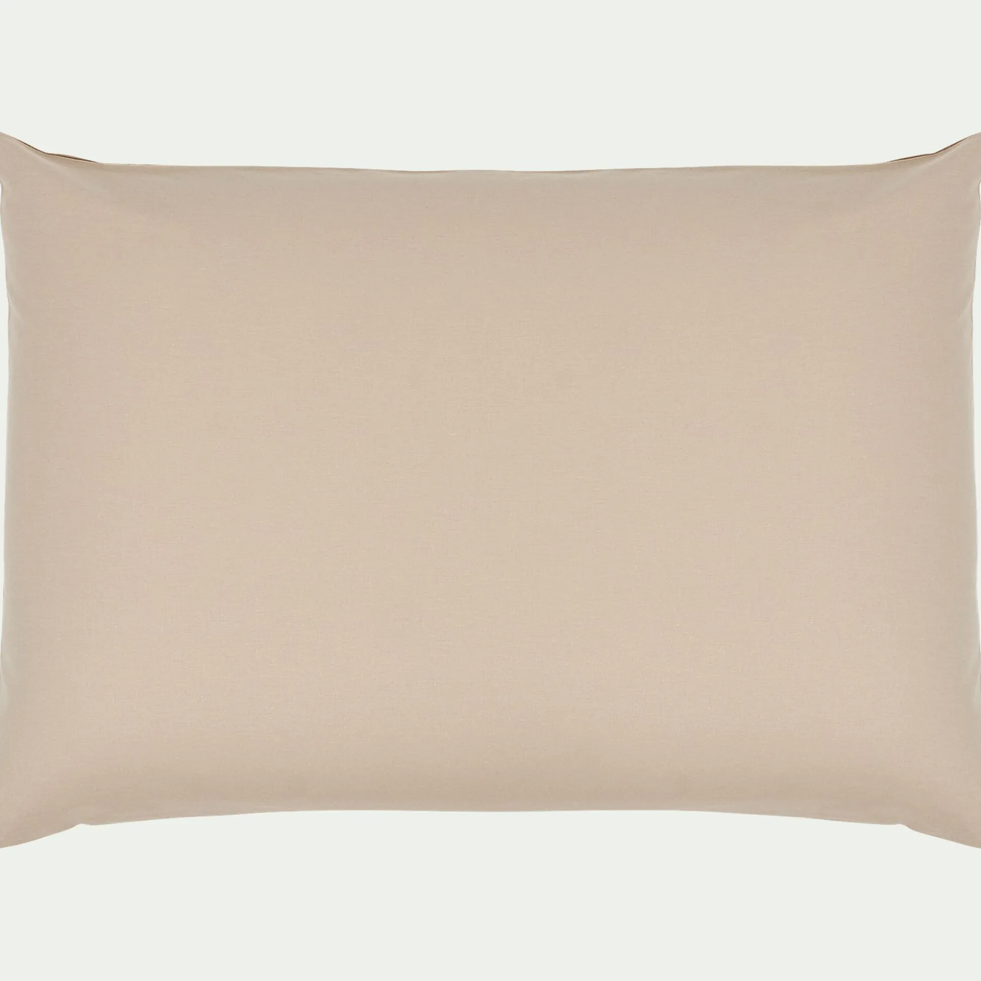 Lot de 2 taies d'oreiller en coton - beige alpilles 50x70cm