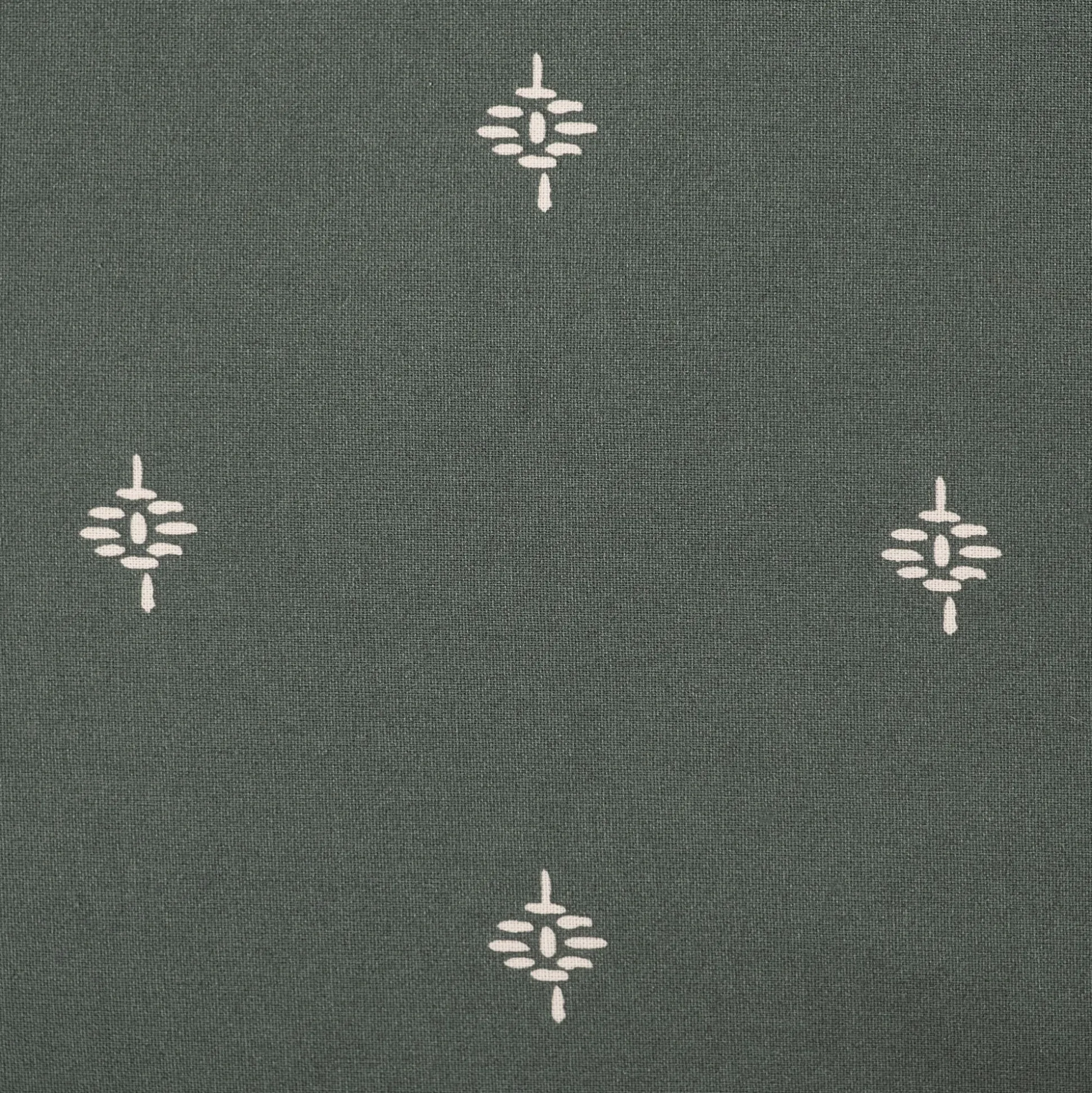 Lot de 2 taies d'oreiller en coton 65x65cm avec motif - vert