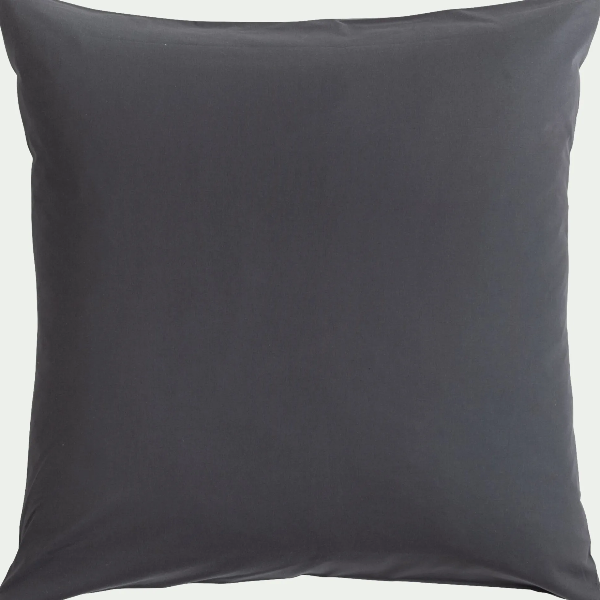 Lot de 2 taies d'oreiller en coton - gris ardoise 65x65cm