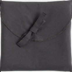 Lot de 2 taies d'oreiller en coton - gris ardoise 65x65cm