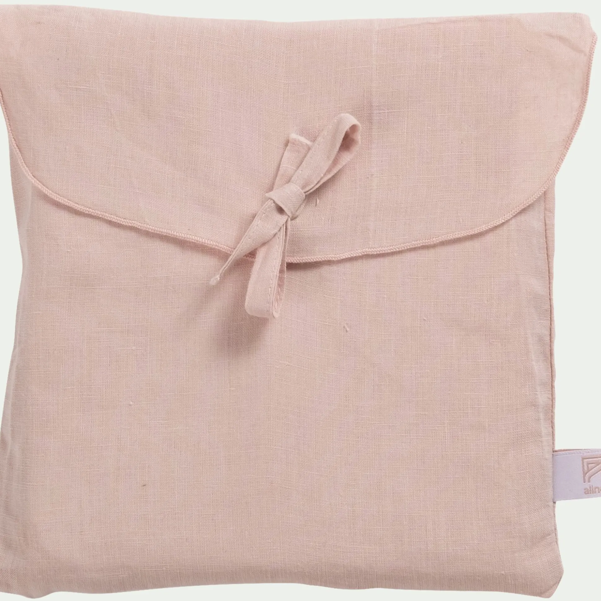 Lot de 2 taies d'oreiller en lin lavé - rose rosa 65x65cm