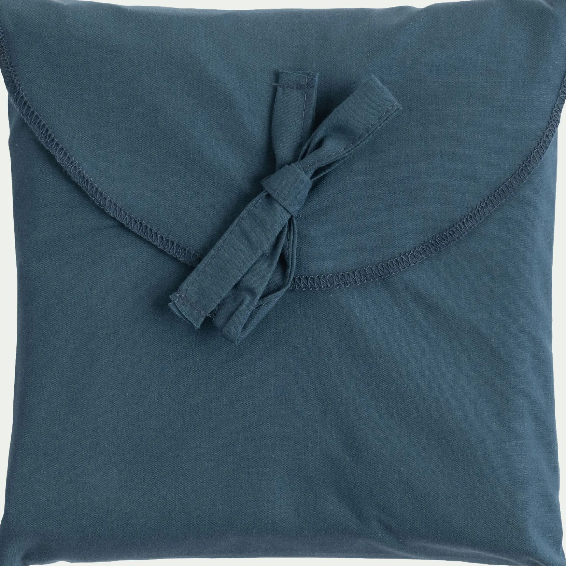 Lot de 2 taies d'oreiller en percale de coton - bleu figuerolles 65x65cm