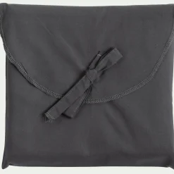 Lot de 2 taies d'oreiller en percale de coton - gris ardoise 65x65cm