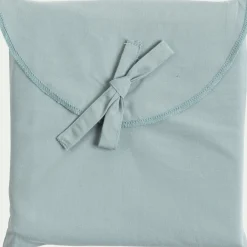 Lot de 2 taies d'oreiller en percale de coton - bleu calaluna 50x70cm